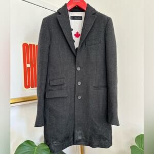 Dsquard Jason mask wool coat